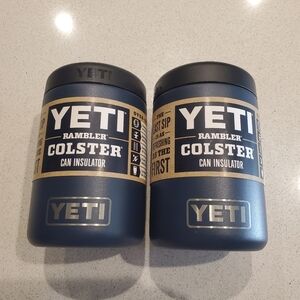 New YETI Rambler Colster Cans Insulator in Dark Blue
